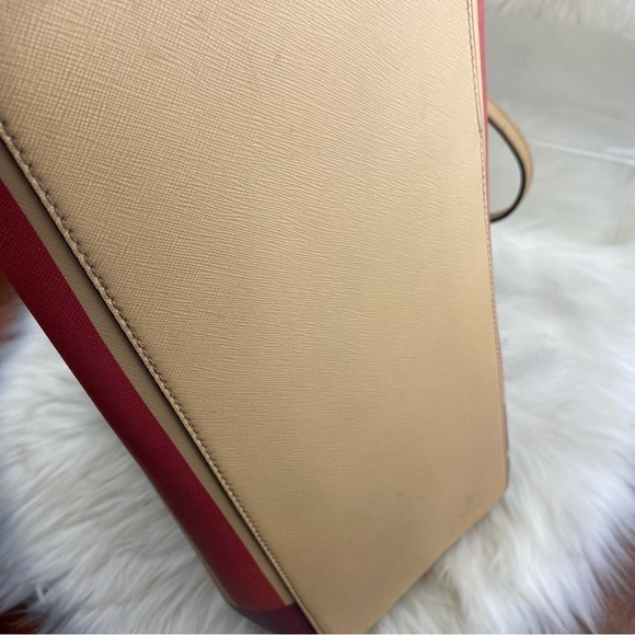 TORY BURCH PERRY STRIPE BLAKE MULTICOLOR TOTE BAG - Picture 9 of 16